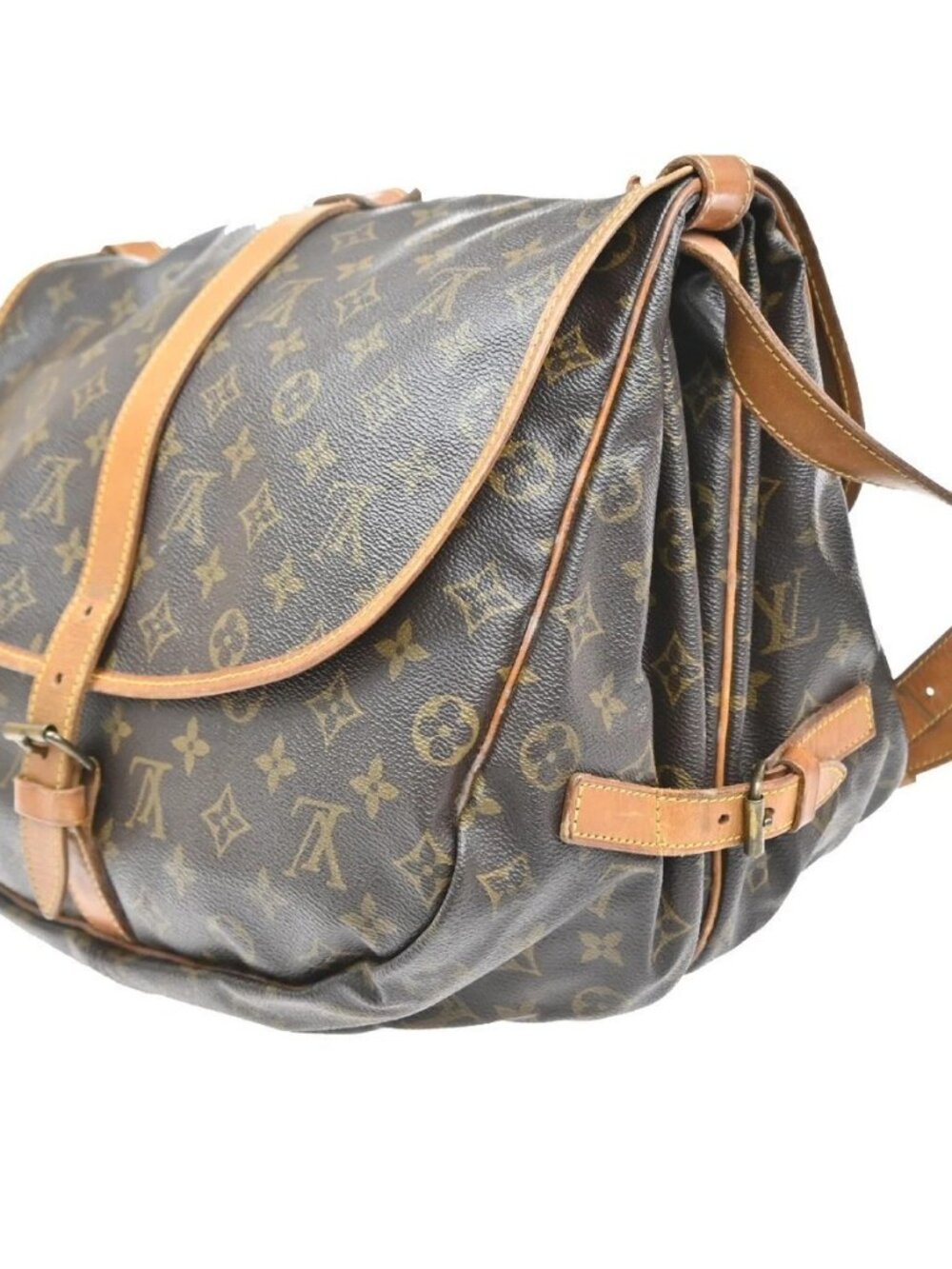 LOUIS VUITTON Saumur 35 Shoulder Bag Monogram Leather BN France M42254 84YJ110 - Picture 3 of 16